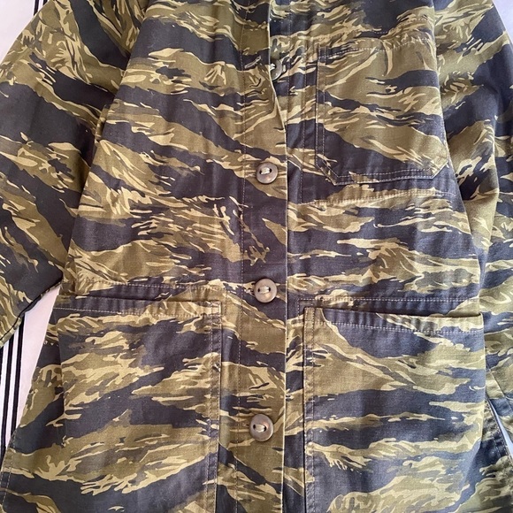 Proenza Schouler- Camouflage Jacket with Removable Belt - Picture 4 of 10